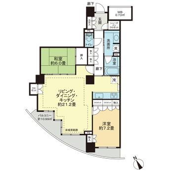 【間取り】 | ドレッセ目黒インプレスタワー