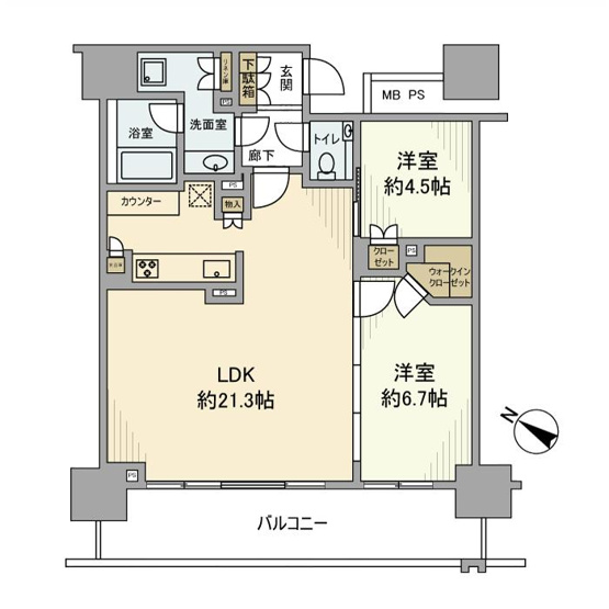 【間取り】 | ブランズタワーみなとみらい