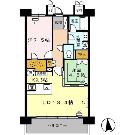 ロイヤルパークス西新井の間取り