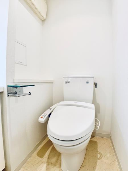 中央区新富１丁目の賃貸マンションのトイレ|落ち着いた色調のトイレです
