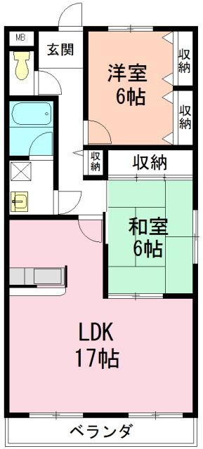 ファミーユすなごの間取り