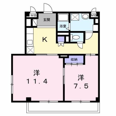 アミューズ千代の間取り