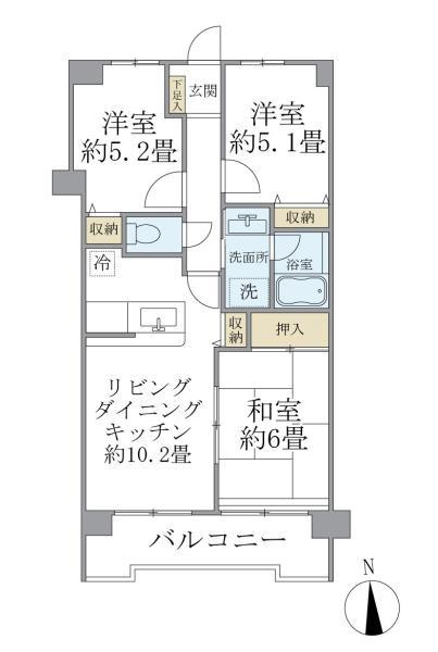 エマーレ保谷の間取り