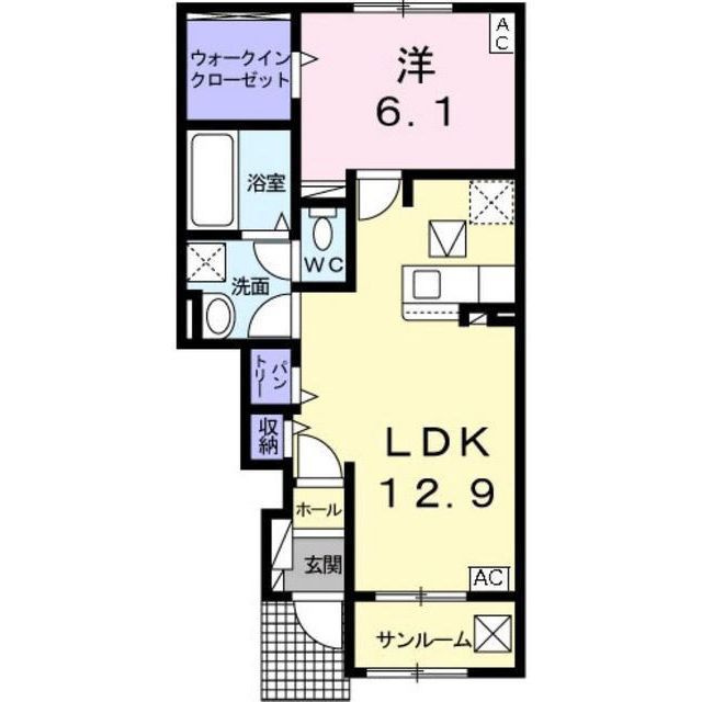 オー・ルージュ　Ⅱの間取り