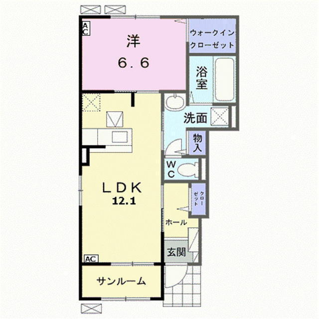 サン・カメリアⅡの間取り