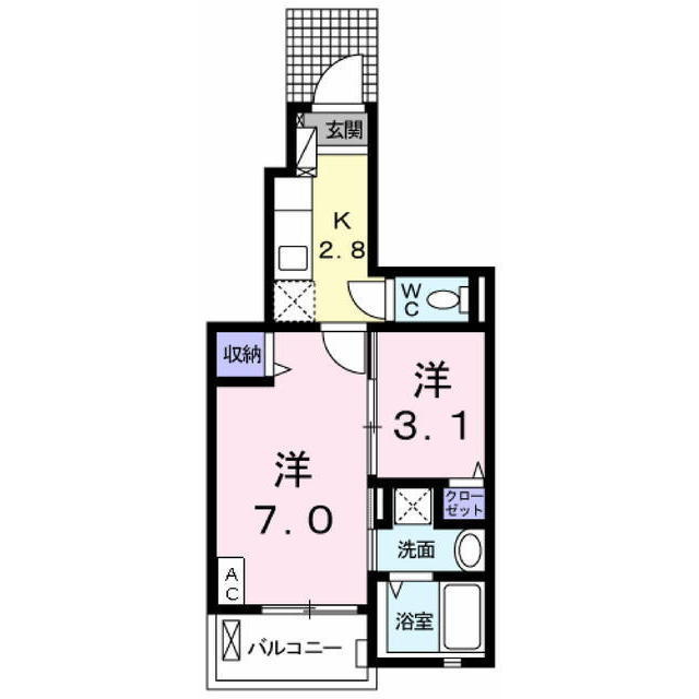 サンコート東塚の間取り