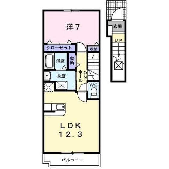 リーフィ弐番館Ｂの間取り