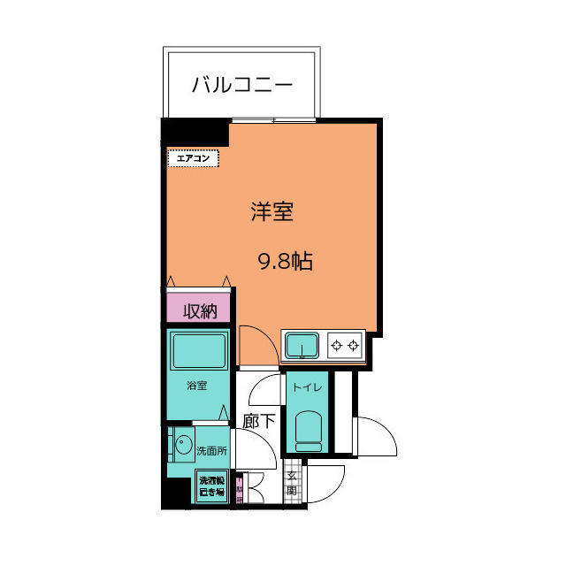 ハピデンス新宿の間取り