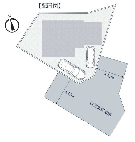【横浜市戸塚区上倉田町1734新築戸建て】★仲介手数料無料★（倉田小学校・豊田中学校）の区画図