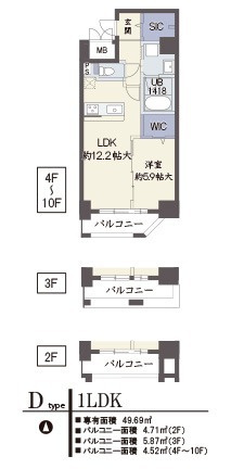 パークサイド本町の間取り