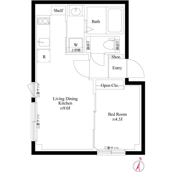 【間取り】 | CASA PIAZZA 新宿中落合