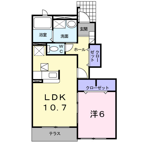 【間取り】 | アルカンシエル土佐　Ⅲ