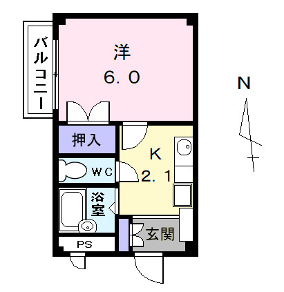 アメニティ名駅の間取り