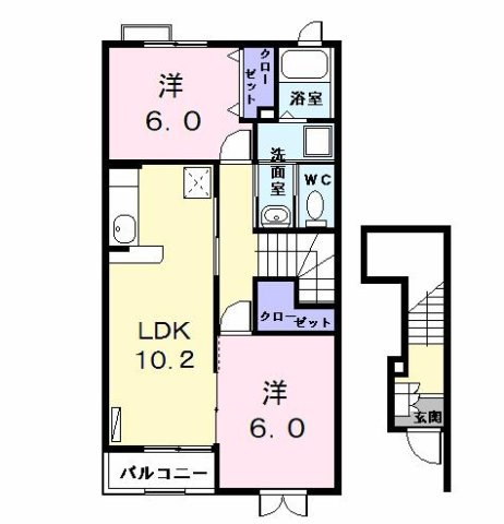 スプリング　エンブレスの間取り