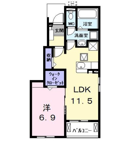 ヒカルサ名古屋港区大西Ⅰの間取り