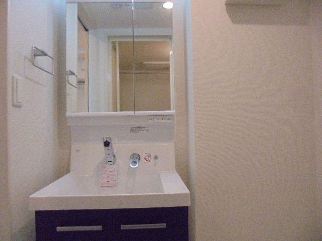 パンプキンヒルズの洗面所|コンパクトで使いやすい洗面所