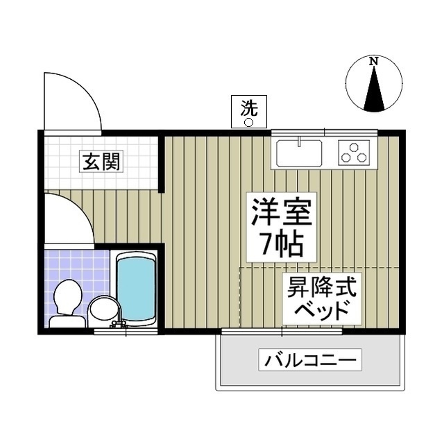 コーポ優の間取り