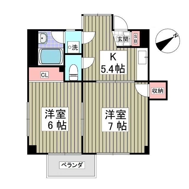 ニューパレス馬橋の間取り