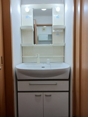 ファミーユ相原の洗面所|コンパクトで使いやすい洗面所