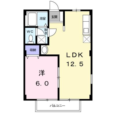 パープルハイツＢの間取り
