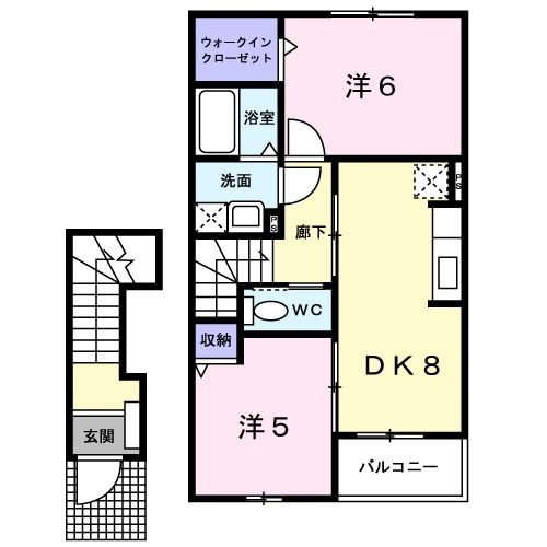 クレディ　パーク　Ｃの間取り