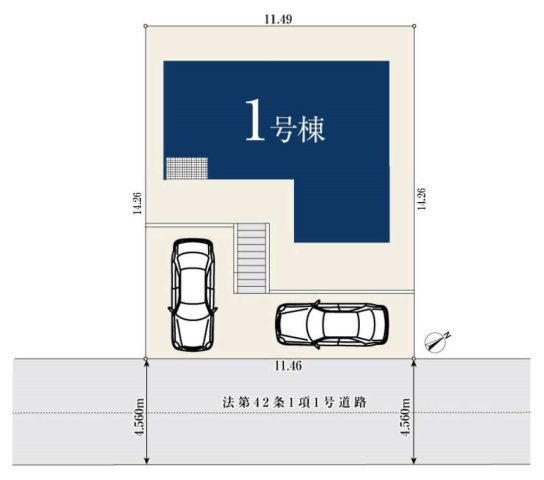 【横浜市戸塚区上矢部町2501-61新築戸建て】★仲介手数料無料★（上矢部小学校・岡津中学校）の区画図