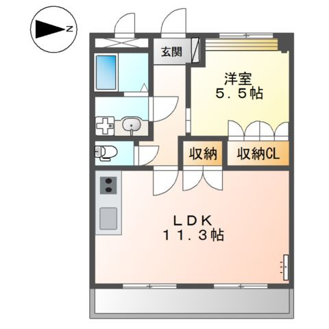 リバティヒルズ朝霧の間取り