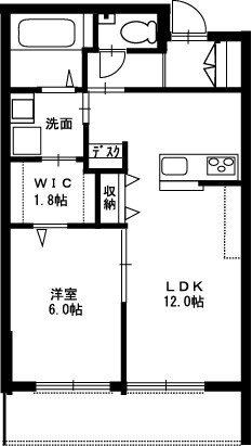 モンパルク生駒元町の間取り