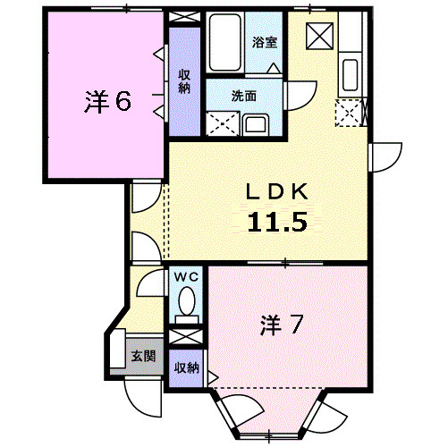 【間取り】 | クレストールオヨベ