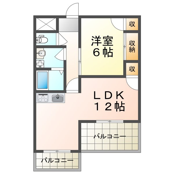 グランドメゾン大津和の間取り
