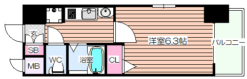 【間取り】 | エステムコート新大阪Ⅶステーションプレミアム