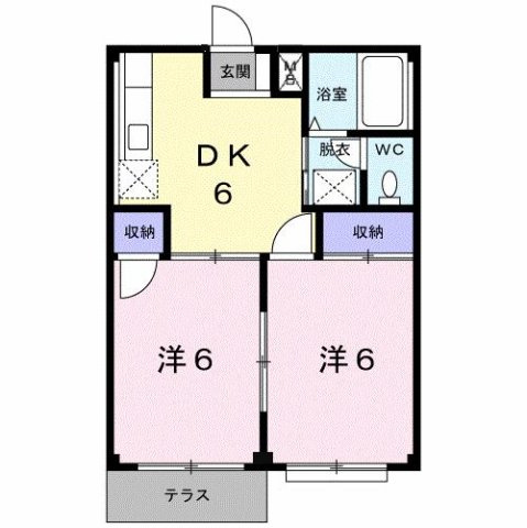 【間取り】 | エルディム美和