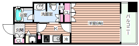 【間取り】 | リーガル靭公園南