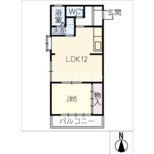 常願ハイツA棟の間取り