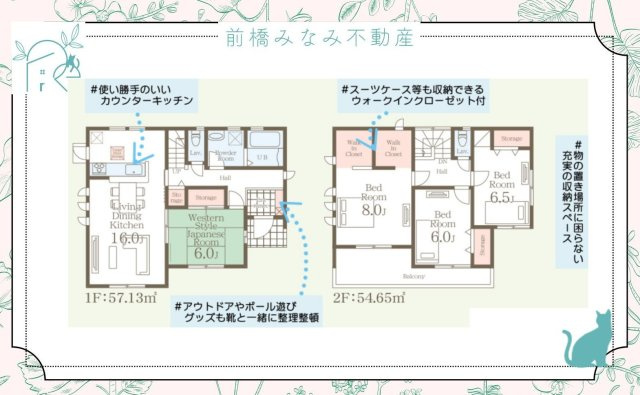 【新築】高崎市新町第８　７号棟(全９棟)　リーブルガーデン　新築建売分譲の間取り