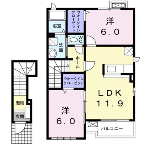 レインボー　ハウスの間取り