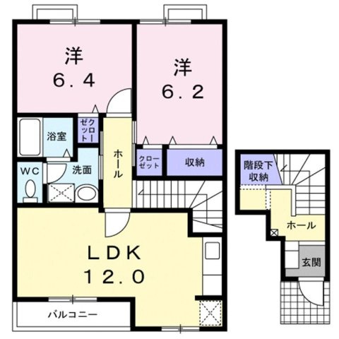 ファインＢの間取り