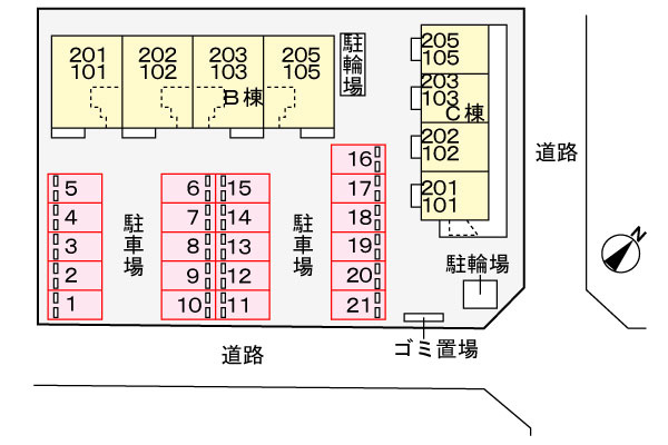 ファインＢの区画図