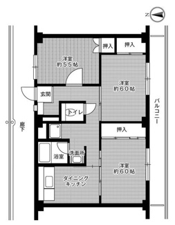 【間取り】 | ビレッジハウス山本2号棟