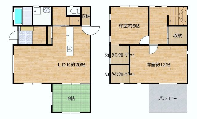 仲介手数料不要　カチタス合志市野々島　平成23年築オール電化【西合志中央小・西合志中】の間取り|間取り図 3SLDK
