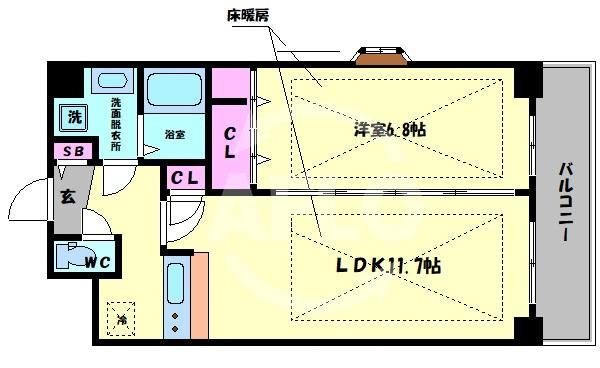 ラムール波除の間取り|ラムール波除　間取り