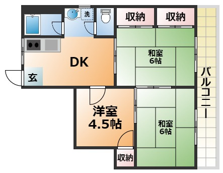 みどりビルの間取り