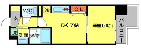 【間取り】 | BRAVI南堀江