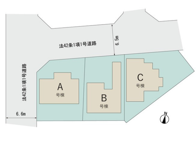 明石市魚住町西岡　A号棟　新築戸建のその他|区画図です