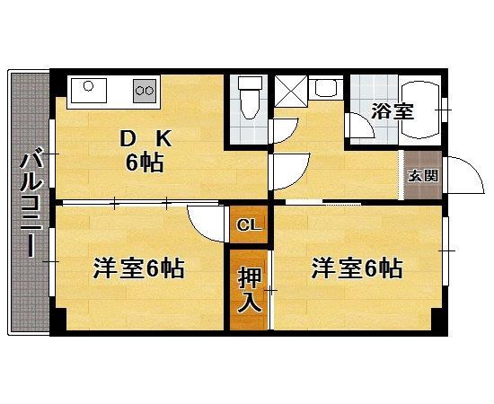 ハッピーエステート横手の間取り