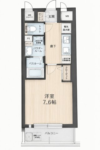 エグゼ心斎橋イーストの間取り