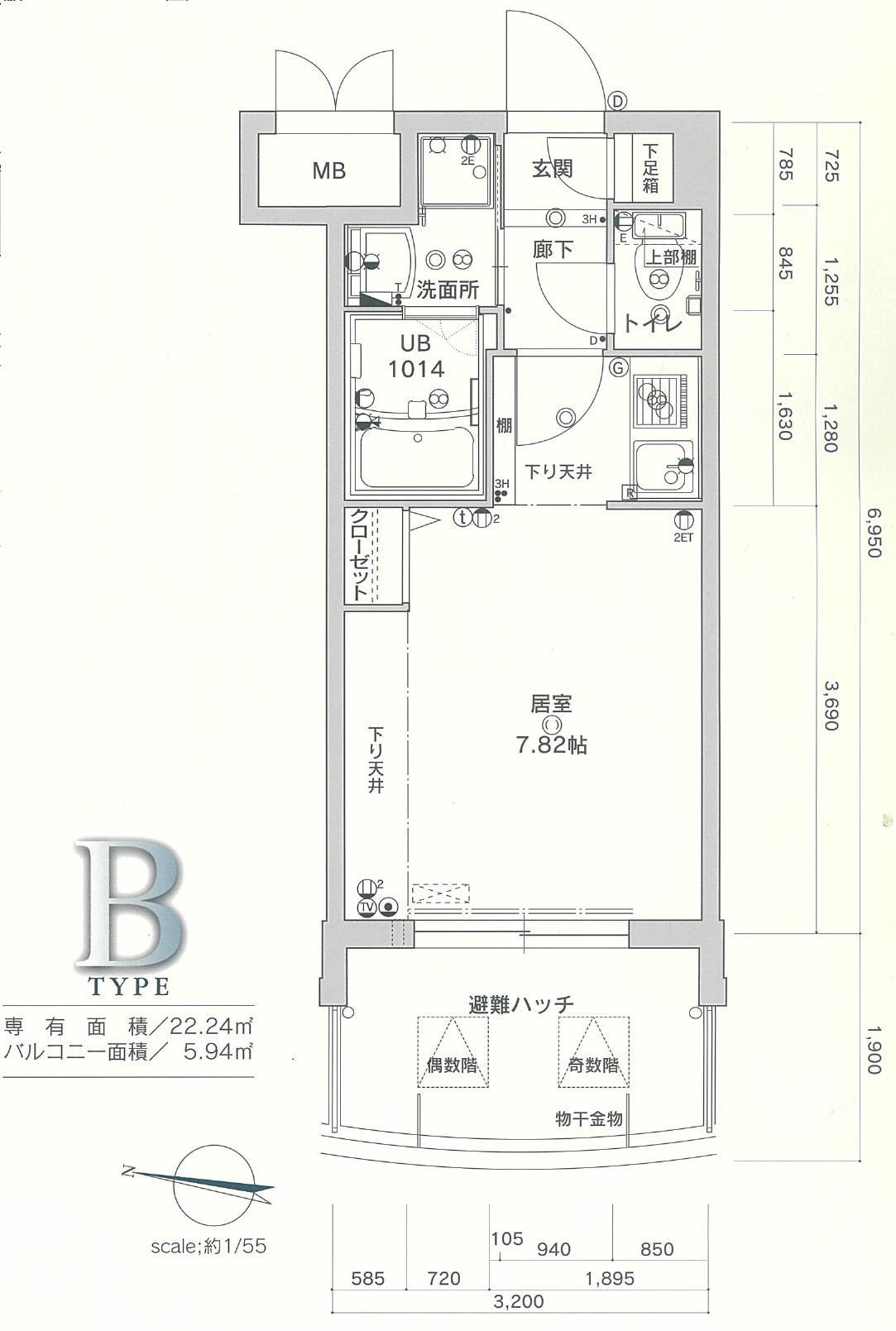 ラフォーレ西公園の間取り