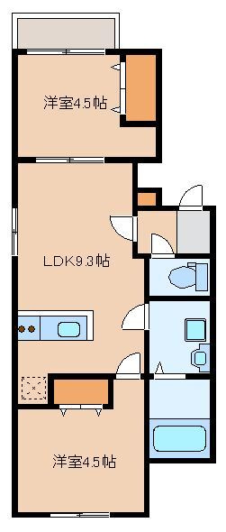Starry諸岡の間取り