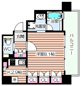 【間取り】 | リーガル京町堀