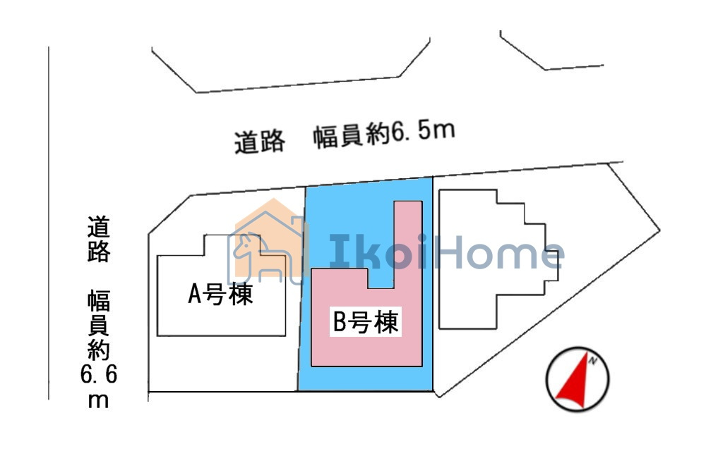 明石市魚住町西岡　B号棟　新築戸建のその他|区画図です。●年中無休：当日予約可●前面道路は幅員約6ｍでゆったり！駐車も楽々安心です♪